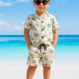 BAESD Boys Printed Shirt with Shorts-image-80
