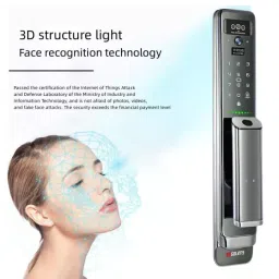 GOLENS Luxury Digital Door Lock with 3D Face Recognition Biometric Lock, X13 image 4