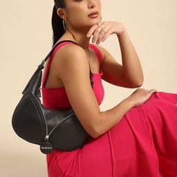 DressBerry Mini Hobo Bag with Zip Detail-picture-1
