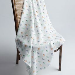 Orange Sugar Set Of 3 Printed Muslin Swaddle-19