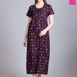 TRUDO Printed Maxi Nightdress-image-31