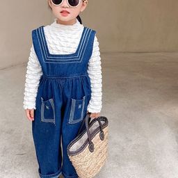 LULU & SKY Infant Girls Dungaree With T-Shirt-image-32