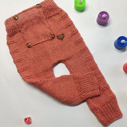 Shilpshakti Self Design Handmade Pant - Orange-image-82