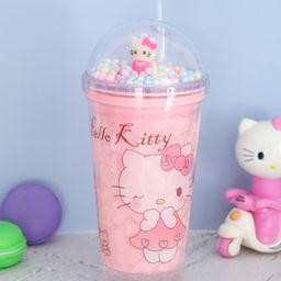 The Procure StoreKitty Design LED Sipper With Straw Pink - 550 ml-97