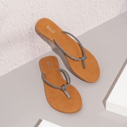 Inc 5 Women Embellished T-Strap Flats-43