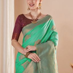 Saree mall Woven Design Banarasi Sarees-image-12