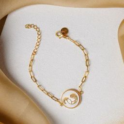 Joker & Witch 18k Gold-Plated Capricorn Zodiac Flexible fit Bracelet-image-18