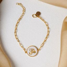 Joker & Witch 18k Gold-Plated Gemini Zodiac Flexible fit Bracelet-image-89