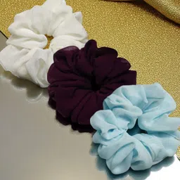 OOMPH Women Set of 3 Embellished Ponytail Holders-73