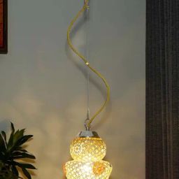 Kapoor Lamp Shades Multicolor Peyton Mosaic Glass Hanging Light-picture-19