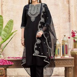 Anouk Women Black Kurta Sets-picture-31