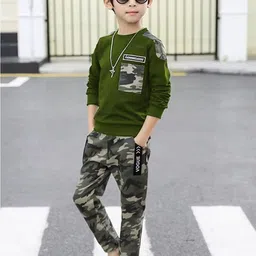Sagar Impex Boys Olive Clothing Set-picture-38