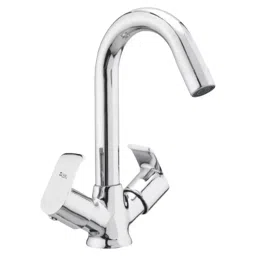 Zoie Stonex Brass Chrome Finish Basin Mixer Tap with Swivel Spout, Z27017-image-97