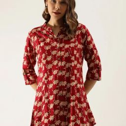 Divena Maroon Printed Top-26
