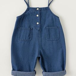 LULU & SKY Girls Button-Placket Dungaree-image-35