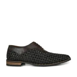 Hitz Luxure Men's Brown Oxford Shoes-image-27