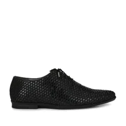 Hitz Luxure Men's Black Oxford Shoes-picture-31