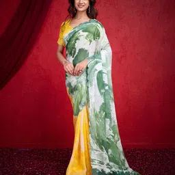 Mitera Tie and Dye Poly Chiffon Saree-28