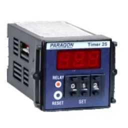 Paragon Digital Preset Timer Push Wheel Type 2 Digit, 1 CO Function and 48 x 48 x 92 mm Size, Timer-25-2D-P1-44