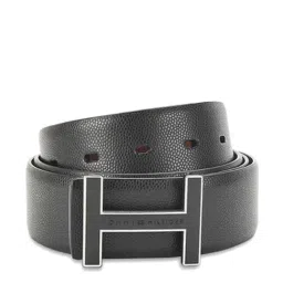 Tommy Hilfiger Black & Tan Randers Leather Reversible Belt-image-18