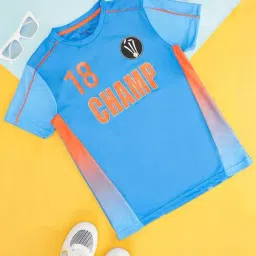 Pantaloons Junior Blue & Orange Printed T-Shirt-picture-29
