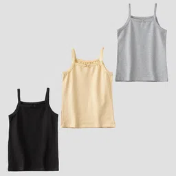 YUV Girls Pack Of 3 Shoulder Straps Camisoles-53