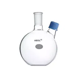 ABGIL 1 L Boiling Flask Flat Bottom Transparent with Screw Cap for Angled Side Neck and B24 Center Joint, FB-298-08-image-23
