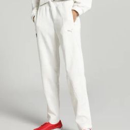 Puma White Mid Rise Sweat Pants-image-92
