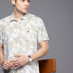 Louis Philippe Jeans Slim Fit Floral Printed Opaque Casual Shirt-image-24