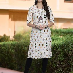Ethnic basket Women Multicoloured Kurtas-picture-44