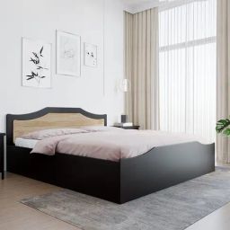 Nilkamal Willy Black Engineered Wood King Bed with Storage-image-38
