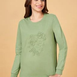 Honey by Pantaloons Green Floral Print Sweatshirt-picture-44
