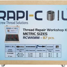 Cuthard RCWKMM5 Thread Repairing Workshop Kit (M5+M6+M8) - 87 Pcs (Rapi-Coil)-13