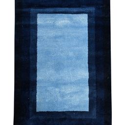 Saral Home Yarn Art Carpets Frame by(Blue, 180x270 cm)-image-85
