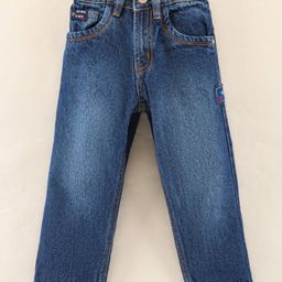 Little Kangaroos Full Length Denim Jeans - Dark Blue-picture-4