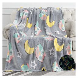 FunBlast Glow in The Dark Blanket for Boys & Girls  Grey-9