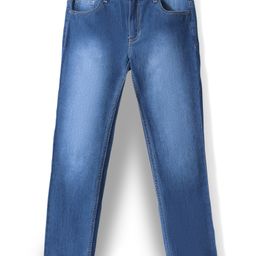 Pine Kids Denim Full Length Adjustable Elasticated Slim Fit Jeans - Mid Blue-image-79