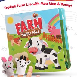 Intelliskills Farm Puppet Pals Board Book | 2 Animal Finger Puppets for Kids | Early Educational Toy for Boys & Girls | Interactive Story Books | Reading Books | Fun Activities for Kids | Ideal for Gifting-19