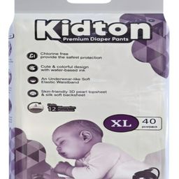 KIDTON Diapers Pants, Extra LARGE (XL), 40 Count, 12-17 Kg, 12 hrs Absorption and Cottony Soft Material Baby Diaper Pants-25