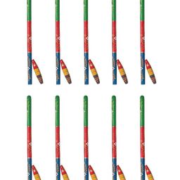 Desi Toys Gilli Danda The Stick and Peg Game Combo Pack of 10 - Multicolor image 2