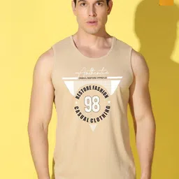 WOOSTRO Pack Of 2 Printed Combed Cotton Gym Vests VWS26(98 RUST)(HARD MUSTARD)-image-70