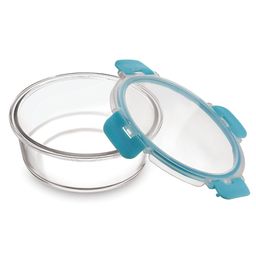 HAZEL Borosilicate Glass Round Airtight & Leaf Proof Container 950 ml image 4