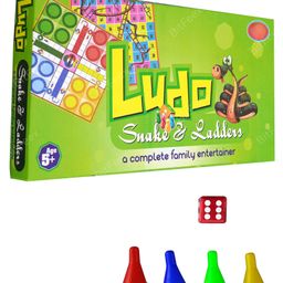 BitFeex Ludo and Snakes & Ladders Board Game Set for Kids - Multicolor image 4