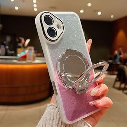Luxury Kase Quirky Printed iPhone 16 Plus Magnetic Stand Shockproof Back Case-picture-13