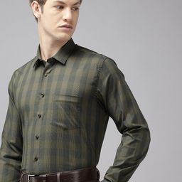 Van Heusen Slim Fit Checked Formal Shirt-image-60