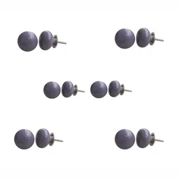 Indianshelf 6-Pcs Purple Ceramic Knobs-image-55