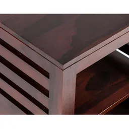 Ikiriya Red Square-Shaped Bedside Table image 4