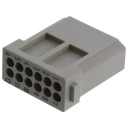 Harting Heavy Duty Connector Inserts / Modules HEAVY DUTY CONN, MODULE, PLUG, 12POS, 09140123002-15
