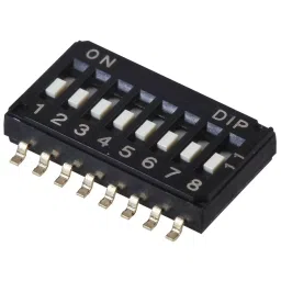 MULTICOMP PRO DIP Switches & SIP Switches DIP SWITCH, 8 POS, SPST, FLUSH SLIDE, MCDHA-08TQR-picture-30