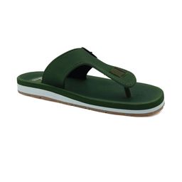 Trekiva Men Olive Fabric Flip Flops-image-81